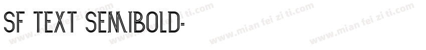 SF Text Semibold字体转换